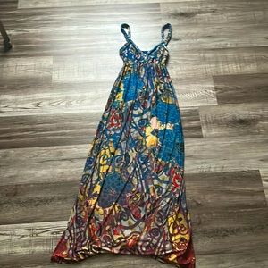 Pretty multi colored MOA MOA summer dress